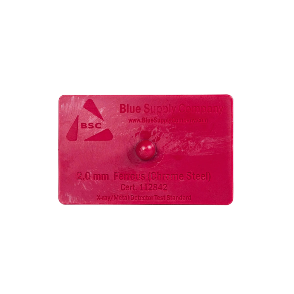 X-Ray & Metal Detector Test Cards - Fe-NFe-SS 316