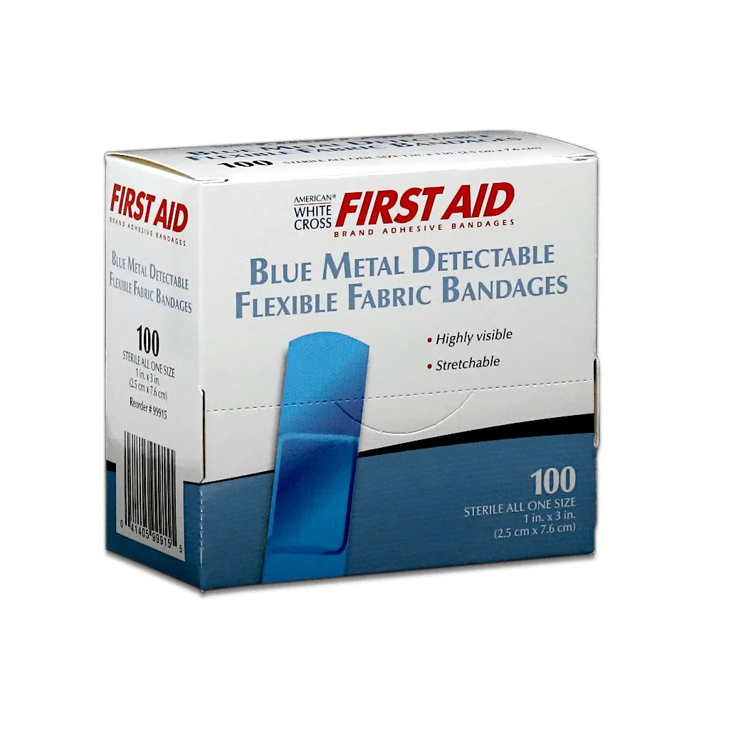 Metal Detectable Bandages - Flexible 1×3″