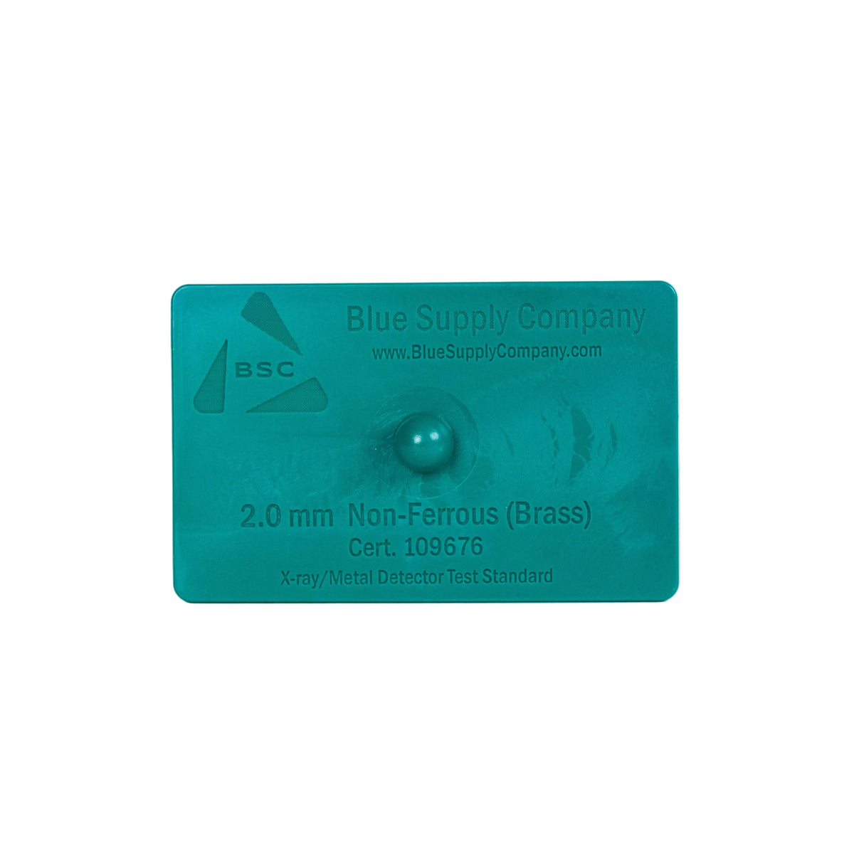X-Ray & Metal Detector Test Cards - Fe-NFe-SS 316