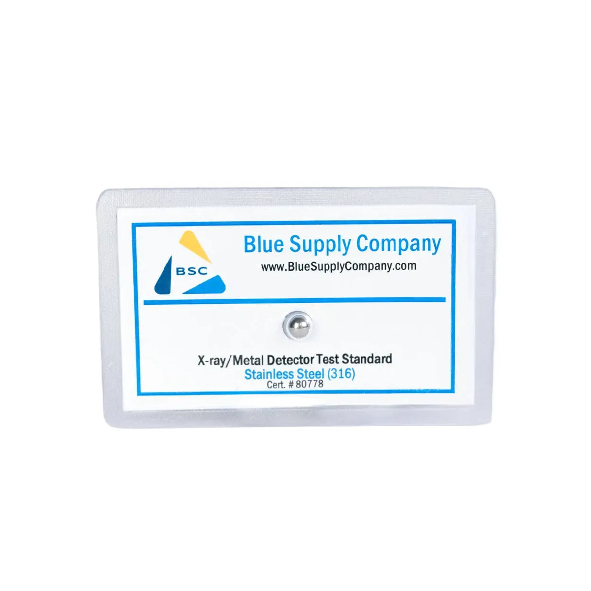 X-Ray & Metal Detector Thermoform Test Cards