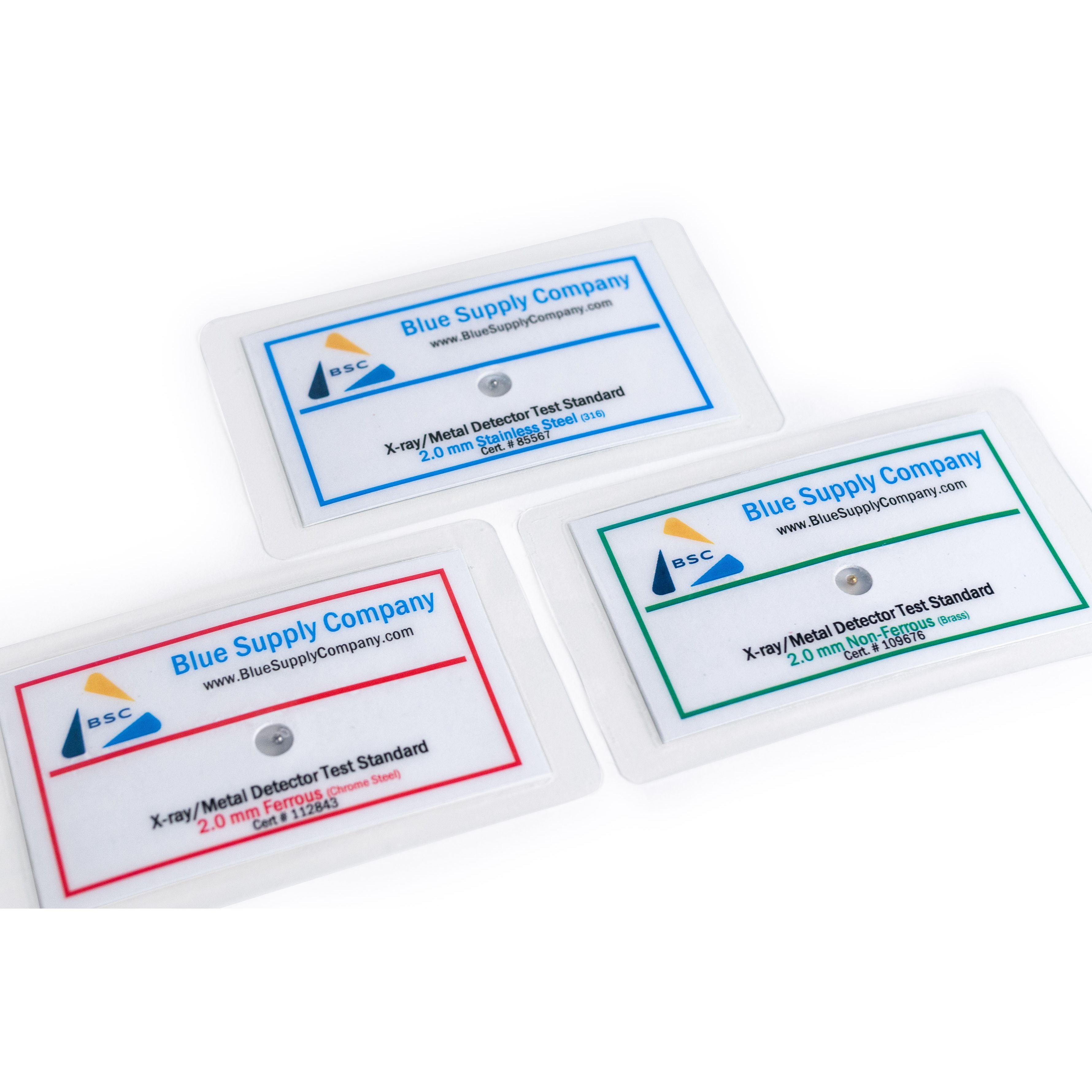 X-Ray & Metal Detector Thermoform Test Cards